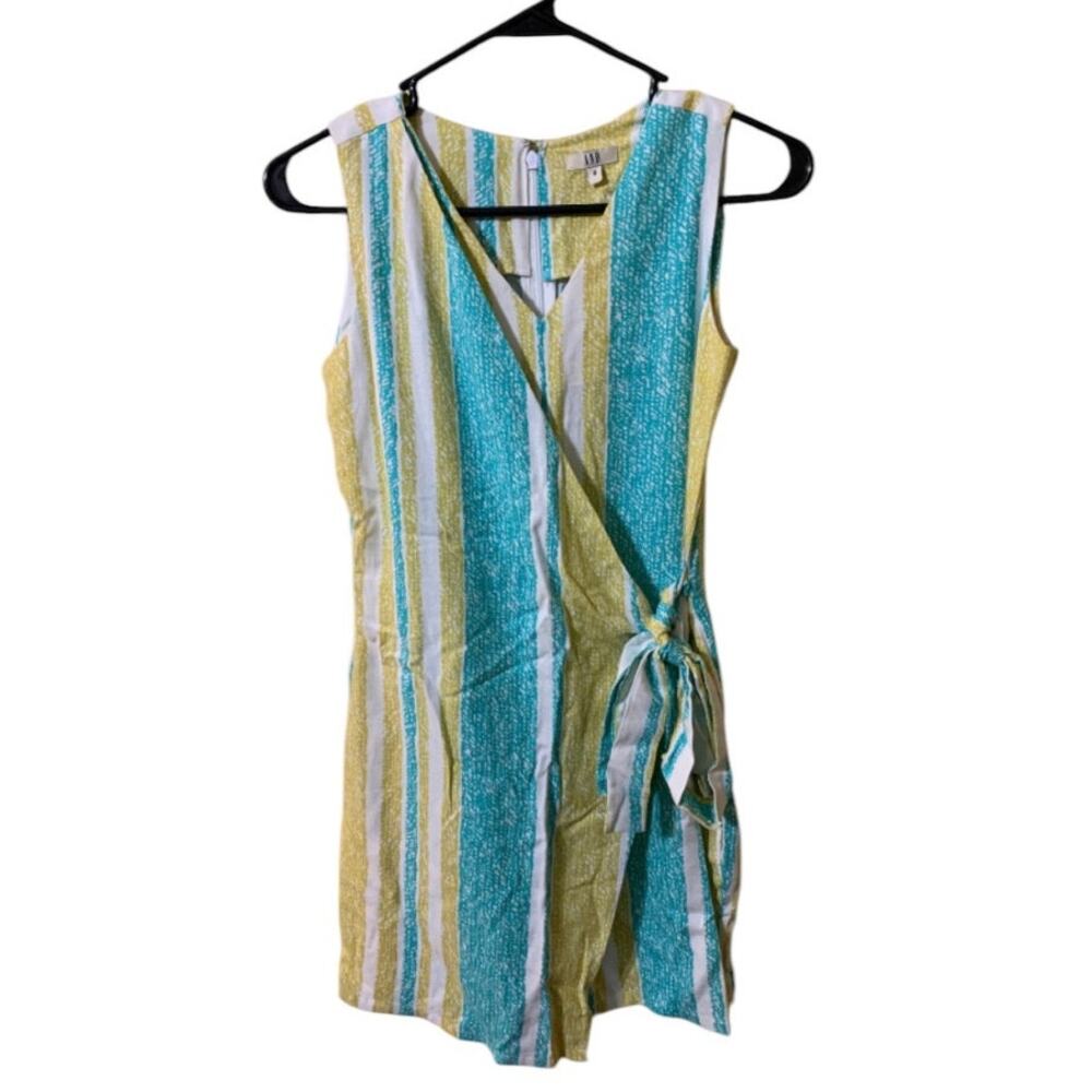 AND Wrap Skort Linen Blend Side Tie Size 8